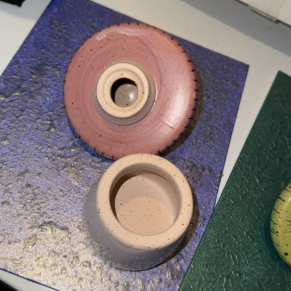 Urban Outfitters Mushroom Set Stash Boxes Jars Canisters Happy Pink Sad Green - Picture 10 of 16